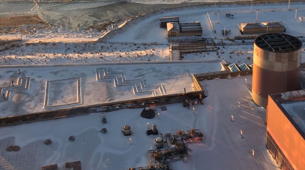 This is what 20 foot waves look like from the 39th floor. The resort was shaking from 55 mph winds. all due to a Nor'easter that slammed into the coast in February 2016