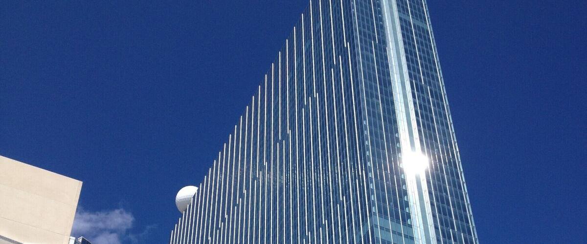 The Revel Casino was Atlantic City's premier beachfront casino before it closed down. The initial plan was to build two identical towers side by side but only one tower was completed.
The most tragic trivia about the project was that several executives lost their lives when their helicopter crashed going to or from a site where they were to select the glass for the gorgeous facade. You can feel their presence when you see it shining in the sun. It is a breathtaking site to see!
#UrbanJungle