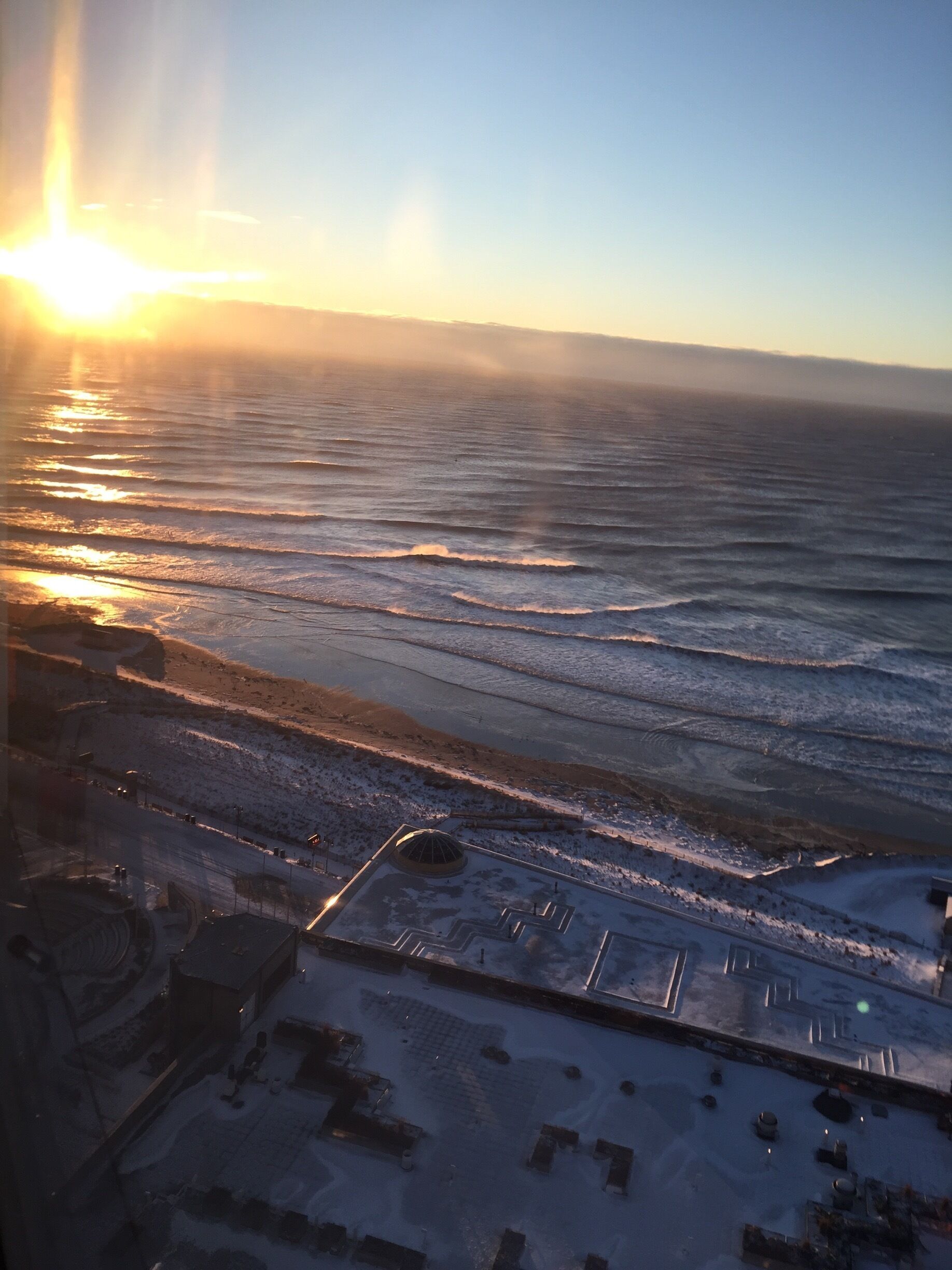 Blizzard 2016 view from 39 floor suite 
Atlantic city, Nj 2016