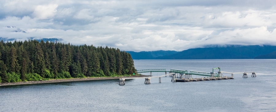 Dock in Icy Straight Alaska