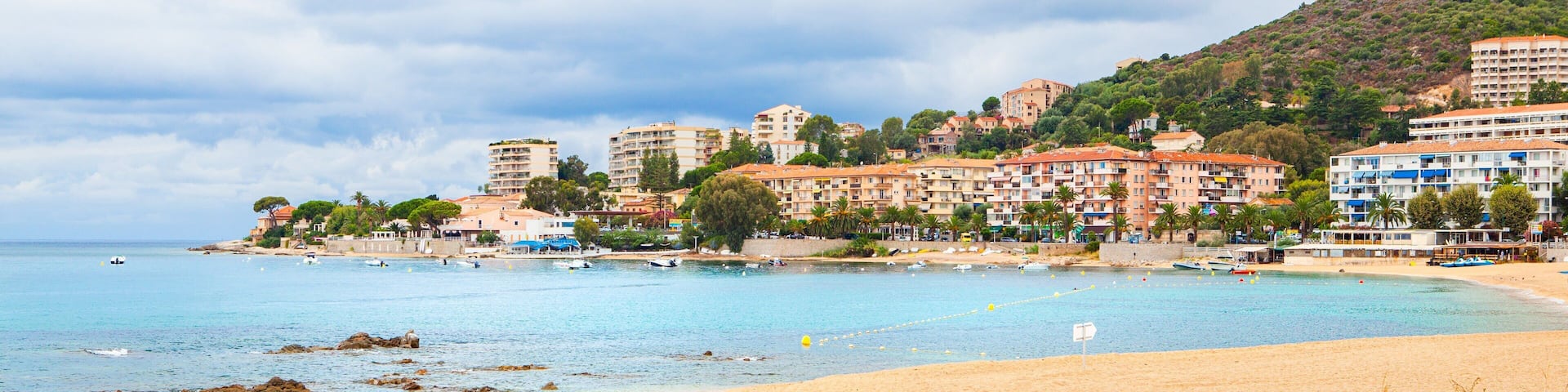 Ajaccio featuring a beach, general coastal views and a coastal town