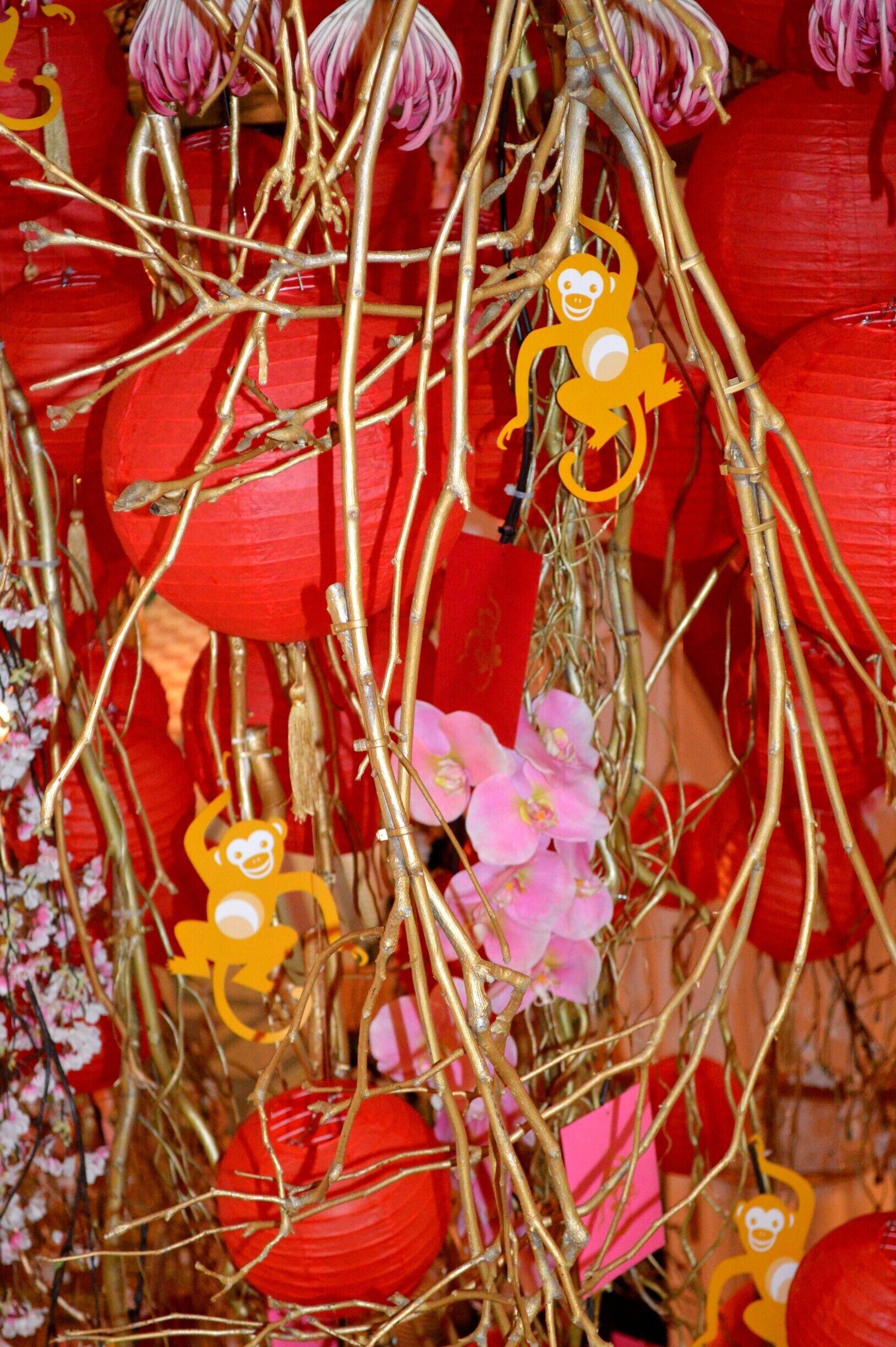Celebrating Chinese New Year in the Queen Victoria Building, Sydney. A splendid waterfall of Reds and Pinks with golden monkeys hanging in the vines.   

Chinese New Year celebrations are all over the news. But we experienced it first hand. Read it here and share if you like. https://www.facebook.com/4pairsofItchyFeet/posts/988289231242098
