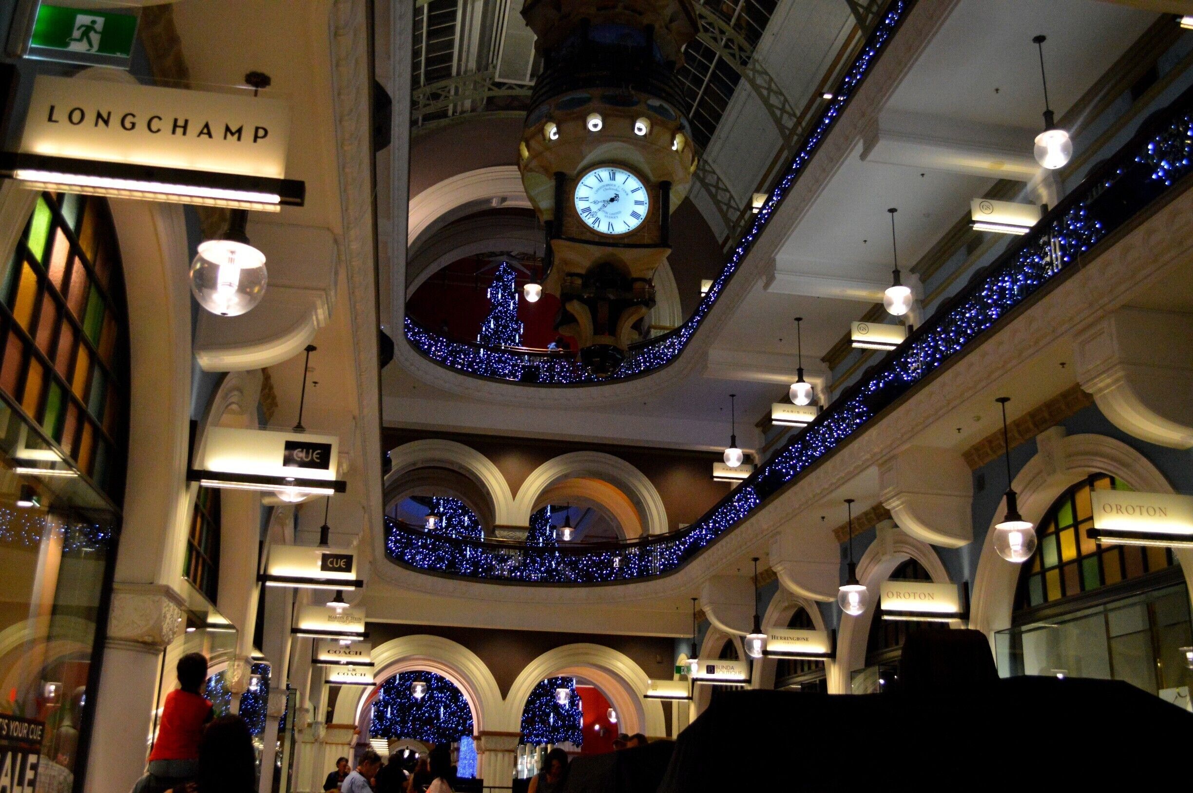 At night in the QVB.  I love this place.