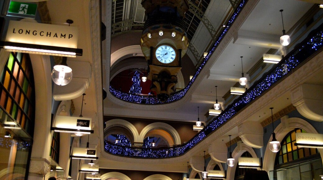 At night in the QVB. I love this place.