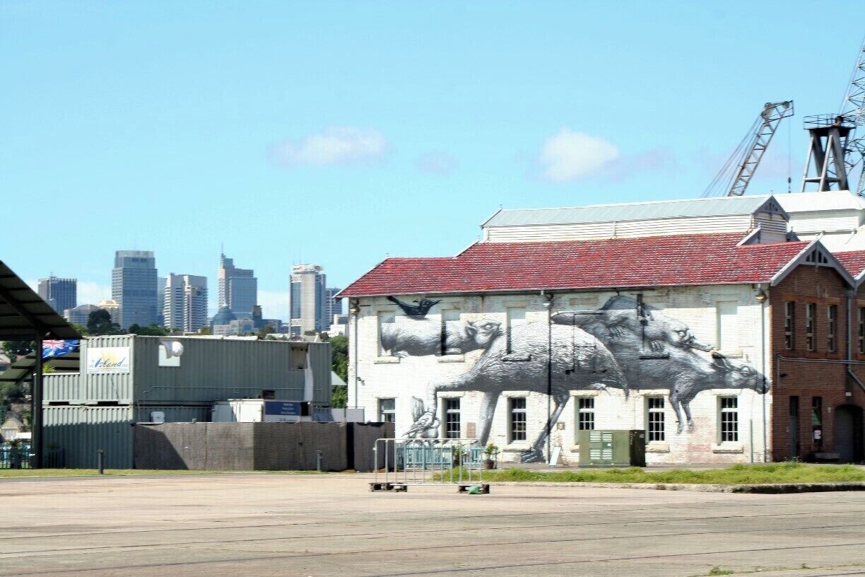 Cockatoo Island is a great place to explore when you're in Sydney. A short ferry ride takes you to an Island full of history and cool stuff. Don't forget to do the walking tour. The Island has also been used for all kinds of art exhibitions and there is a lot of graffiti.