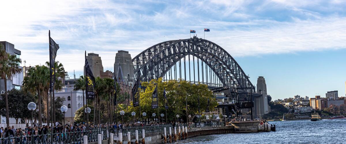 On a busy Sunday in Sydney