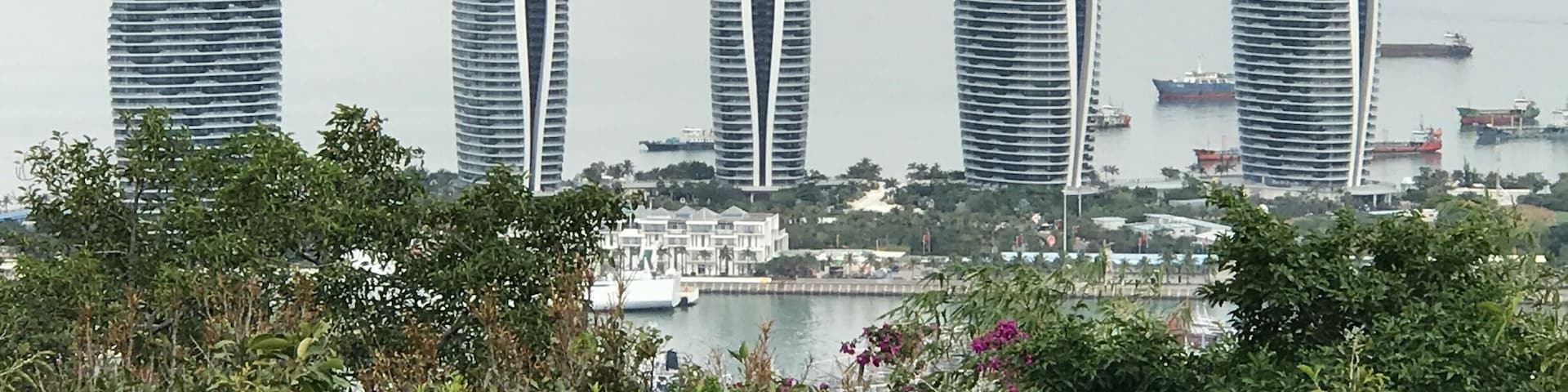 #Patterns These unusual apartment buildings not only look incredible during the day- at night they put on a STUNNING light show that made sailing away on our cruise ship absolute breath taking