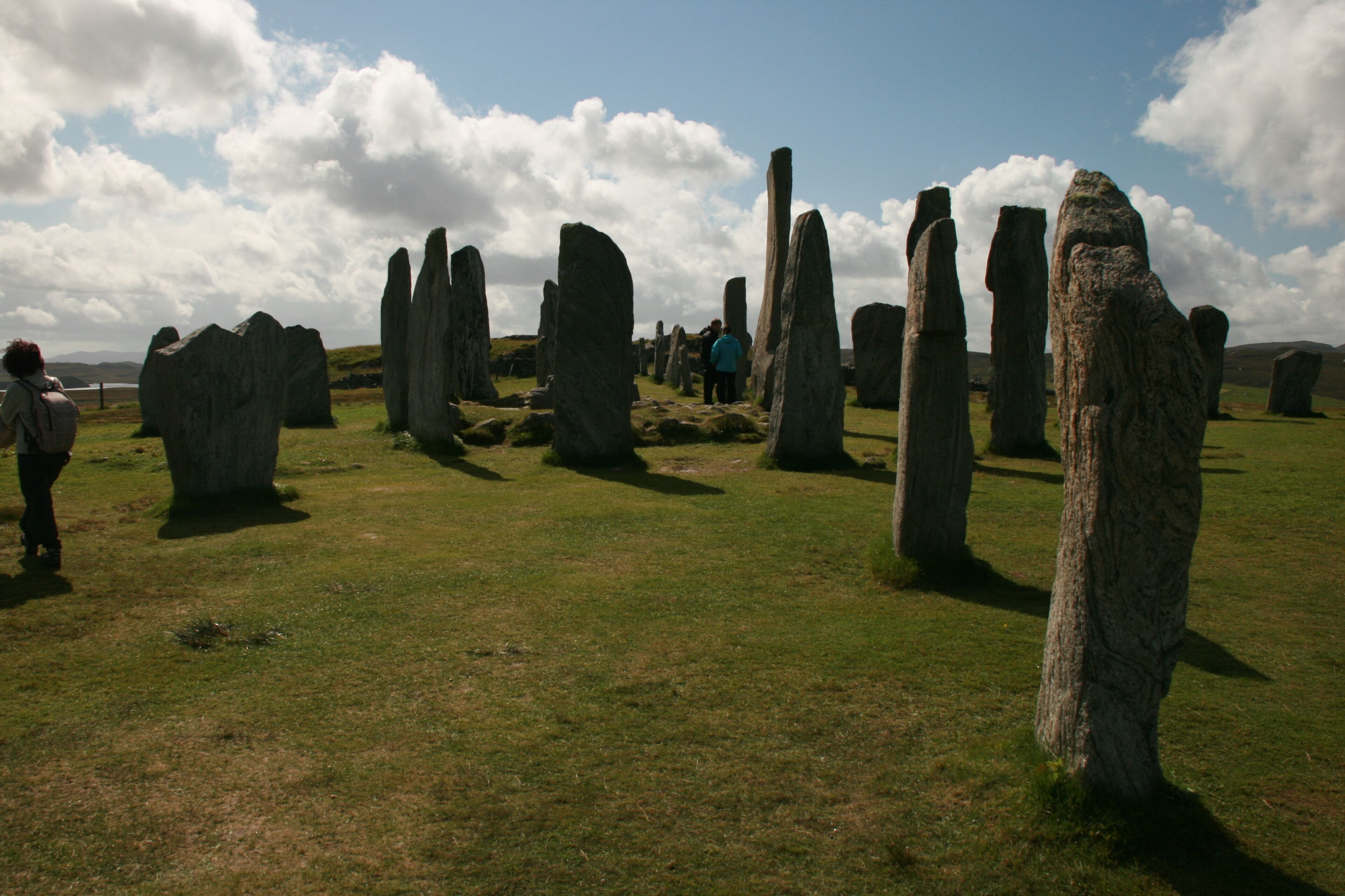 Piedras de Callanish en el verano de 2011. Erigidas en el Neolítico, están consideradas uno de los crómlech más importantes de Escocia. Se encuentran en las Hébridas Exteriores.