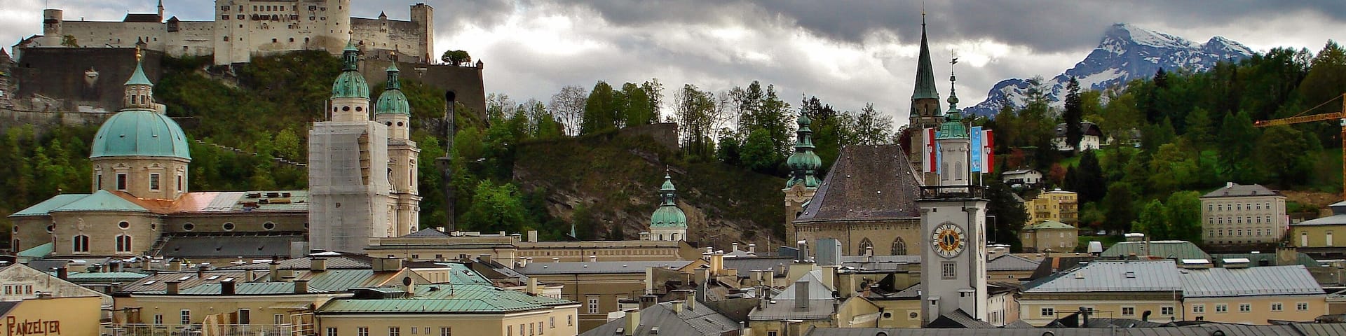 Surely one of the most beautiful views from a restaurant that I have visited.
When visiting Salzburg, Mozart's birthplace, not to miss great view of the Old City skyline, together with the Hohensalzburg Fortress on the left and Alps covered with snow on the right. You get the perfect picture. The view that I have enjoyed was from the hotel restaurant on the seventh floor of 4* hotel, Hotel Stein.
#Austria
#LifeatExpedia
#View