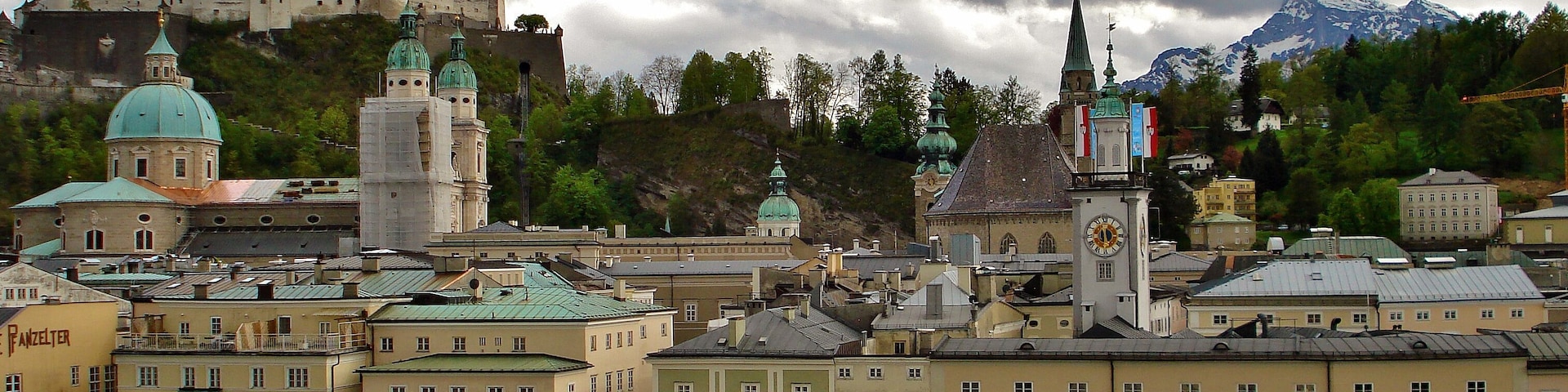 Surely one of the most beautiful views from a restaurant that I have visited.
When visiting Salzburg, Mozart's birthplace, not to miss great view of the Old City skyline, together with the Hohensalzburg Fortress on the left and Alps covered with snow on the right. You get the perfect picture. The view that I have enjoyed was from the hotel restaurant on the seventh floor of 4* hotel, Hotel Stein.
#Austria
#LifeatExpedia
#View