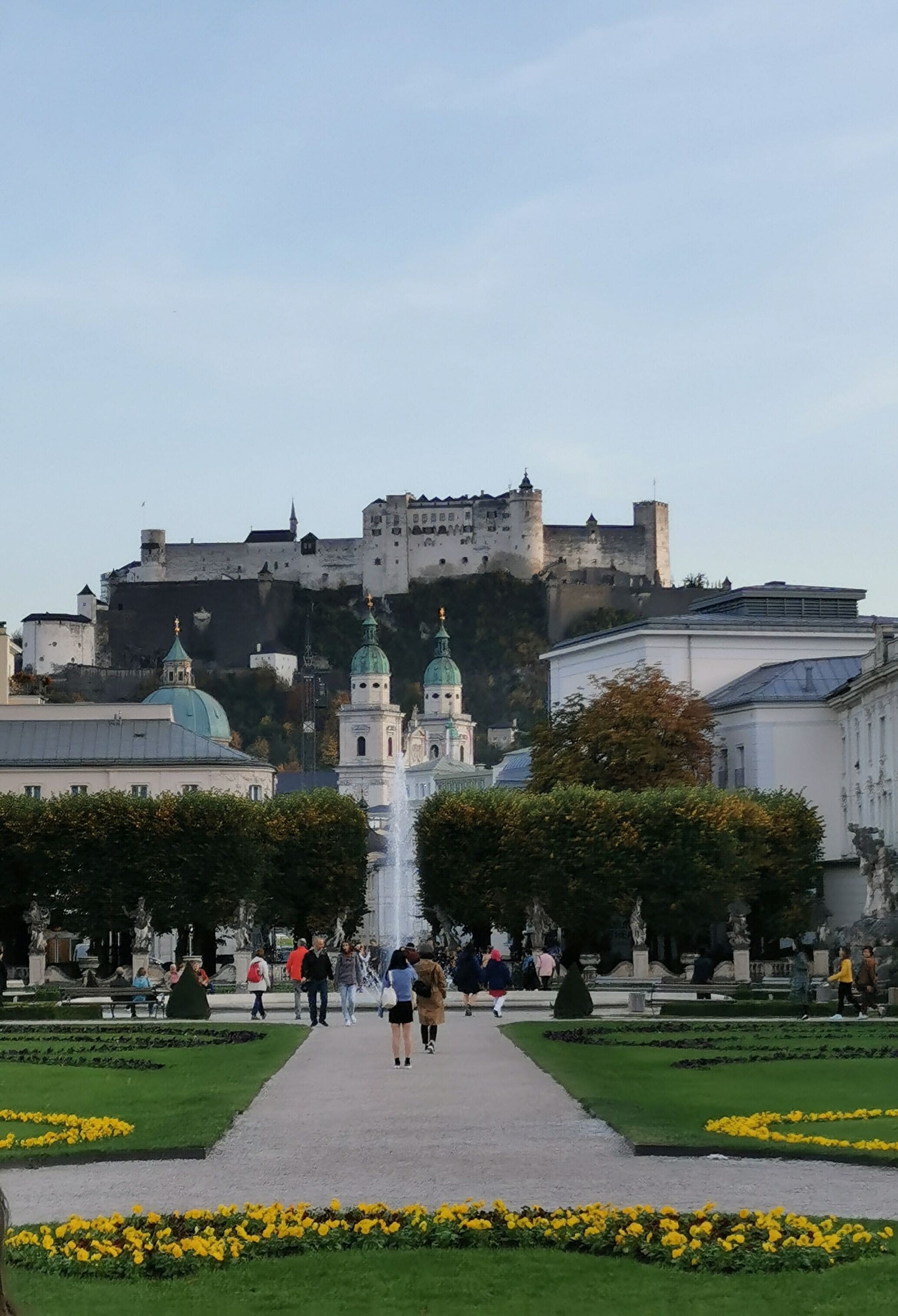 The Festung Hohensalzburg taken from Mirabell Garden