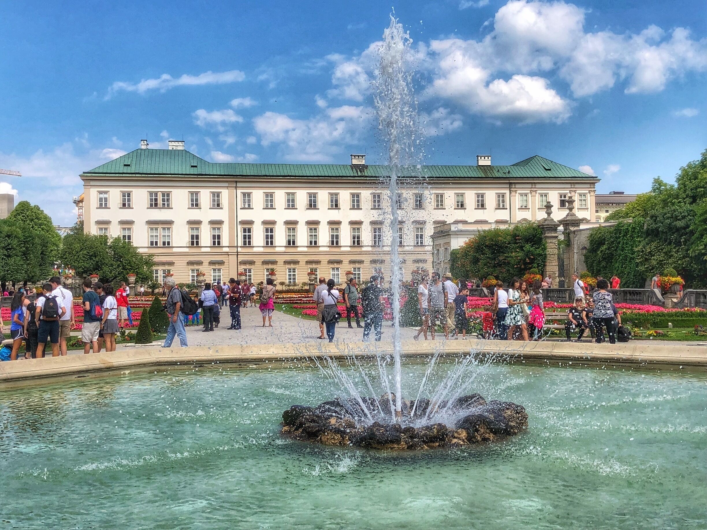The fountain made its appearance in the Sound of Music with Maria and the children singing Do-Rey- Mi .... a drop of golden sun...

#soundofmusic