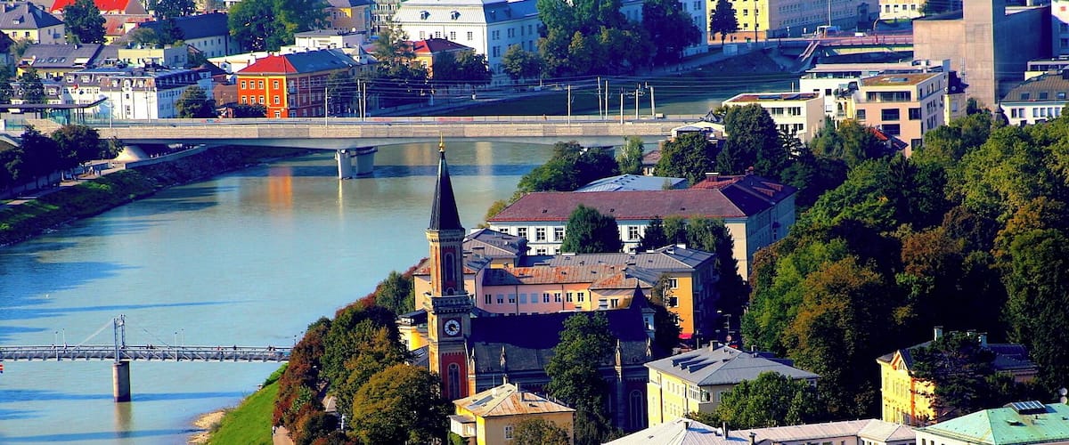 View of the Salzach river from the Fortress two. #endlesssummer