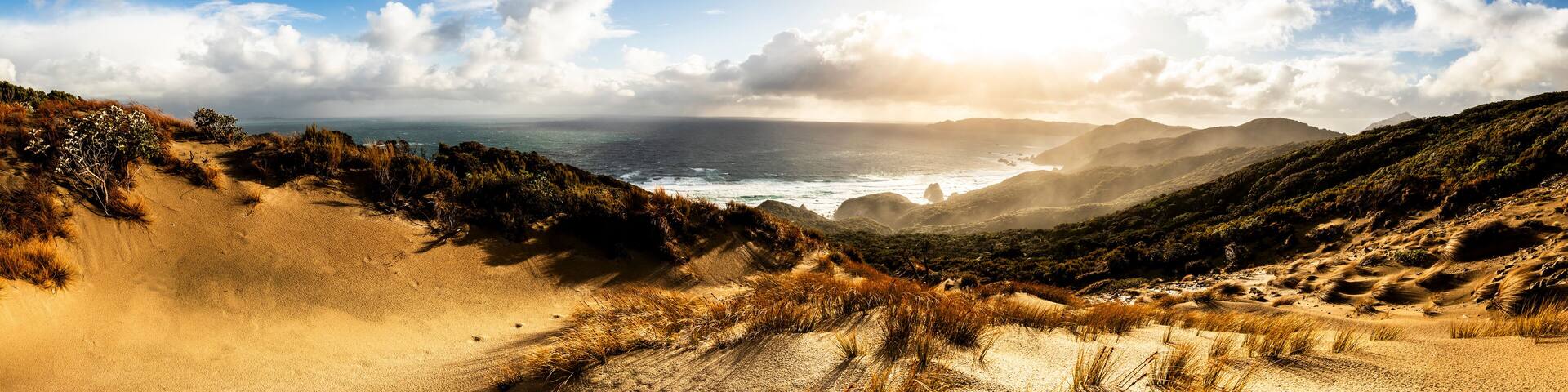 New Zealand StewartCoastline Panorama