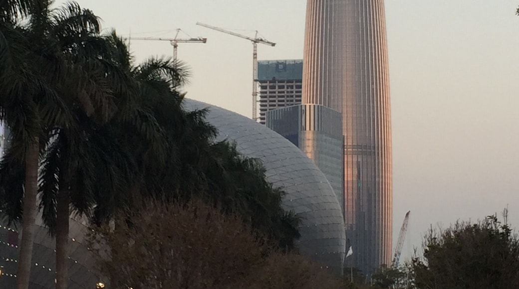 A cool-looking building I saw from Houhai, near Expediaâs Shenzhen office. #LifeAtExpedia
