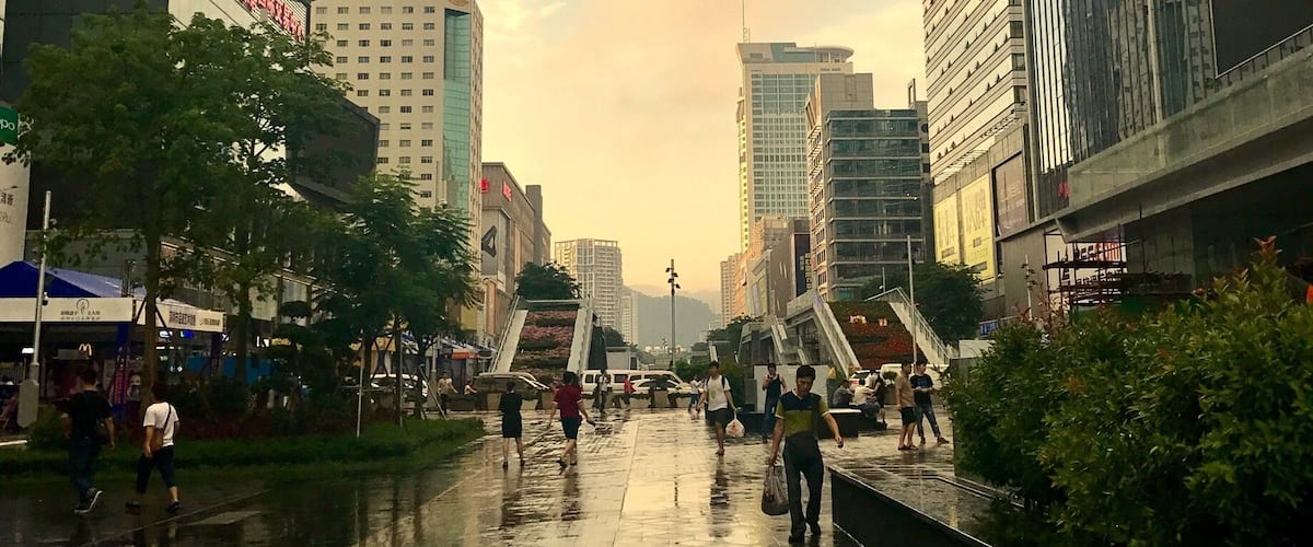 Huaqiangbei, electronic's market in Shenzhen, China