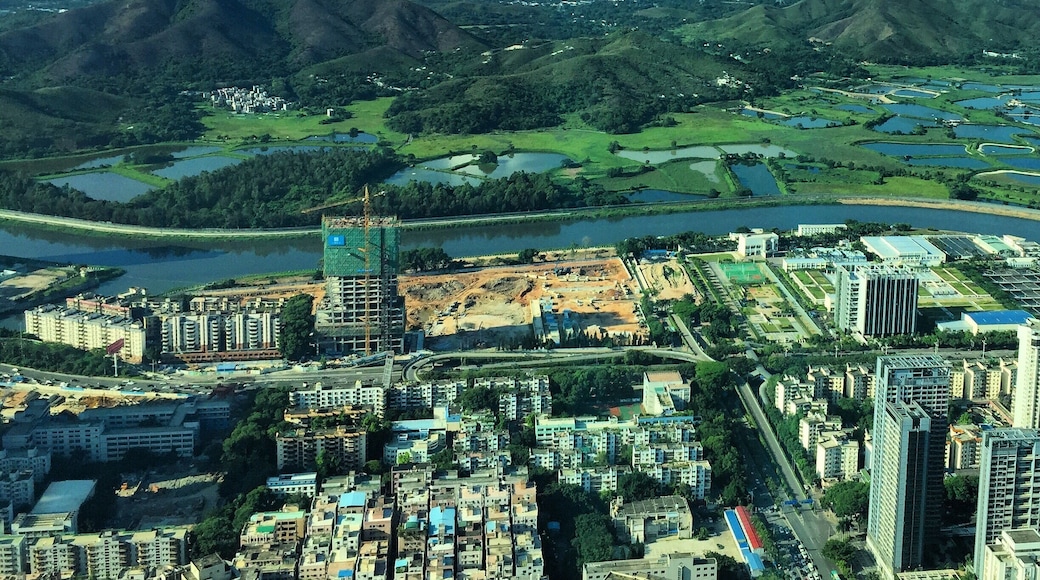 Clear skies in Shenzhen, China.