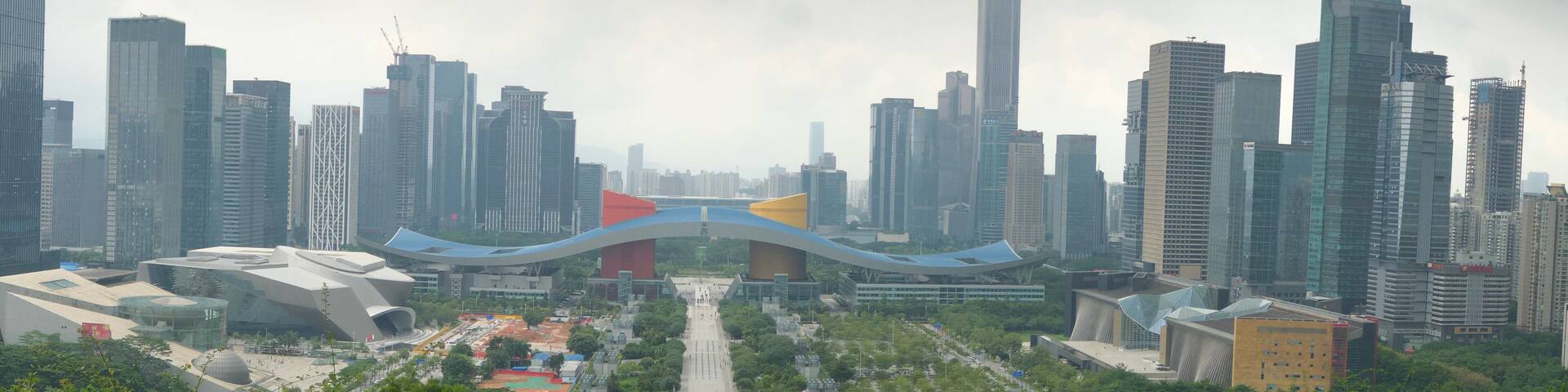 Wide view from the peak in a park, 30mins from the immigration.
