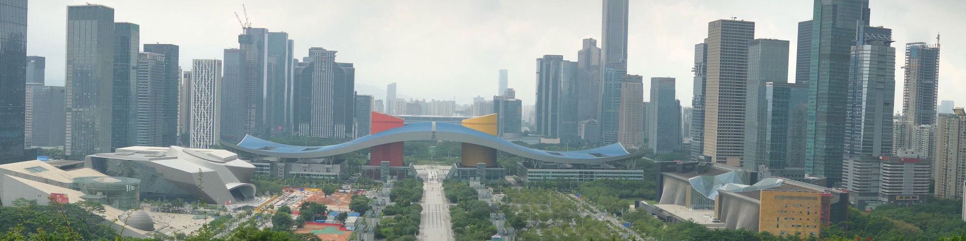 Wide view from the peak in a park, 30mins from the immigration.