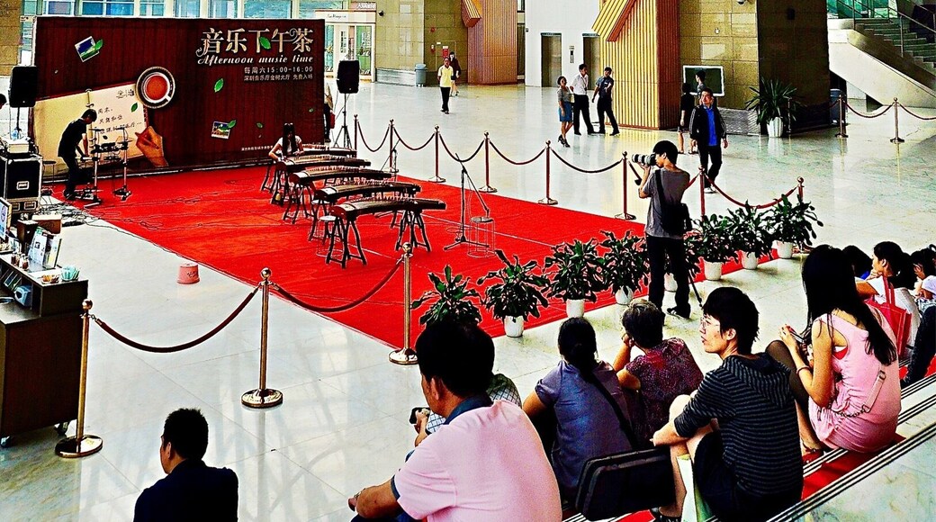 Shenzhen Concert Hall (æ·±ćłéłæšć»ł) is one of the most important symbolic cultural architectures in Shenzhen, Guangdong, China. Itâs designed by Arata Isozaki, a famous Japanese avant-grade architect, and the most impressive thing inside is the #Golden Tree Foyer.
#Shenzhen #China #ConcertHall #architecture