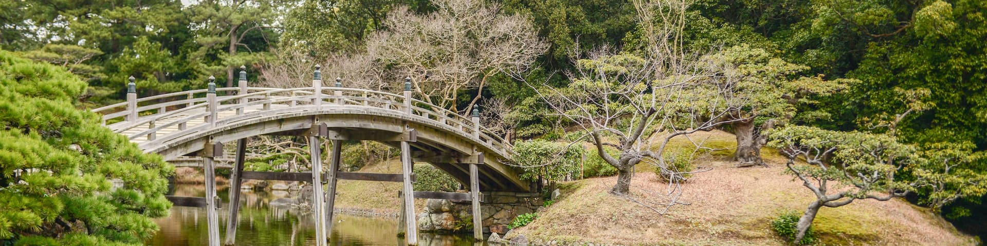 Ritsurin Garden in Takamatsu city, Kagawa Prefecture, Japan. Ritsurin Garden is one of the most famous historical gardens in Japan.; Shutterstock ID 541808893