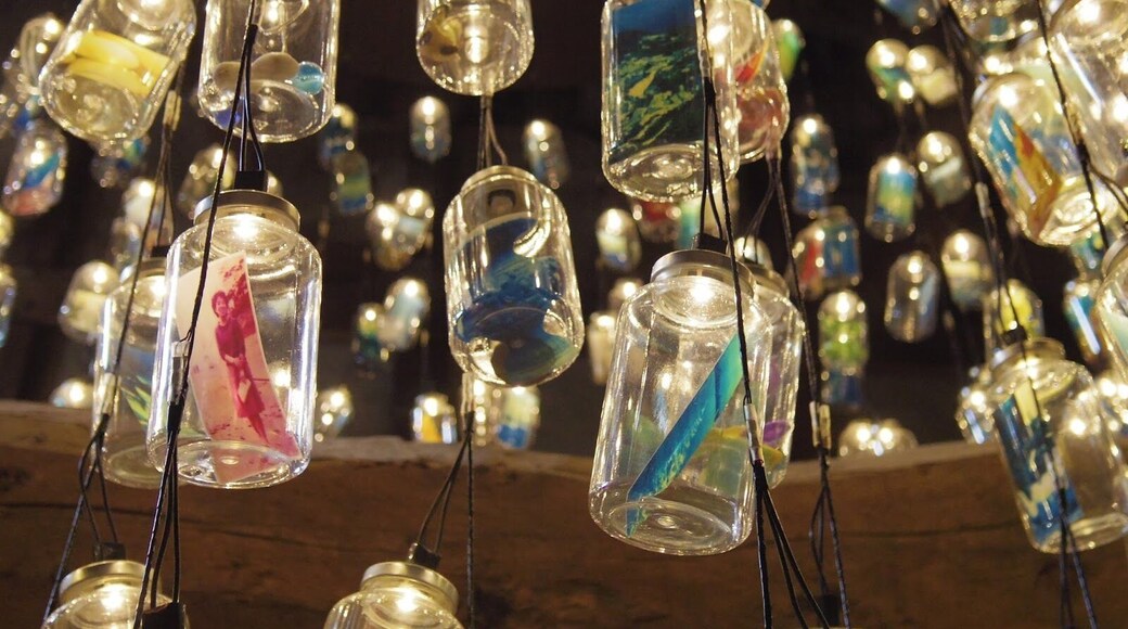 This was my favorite art installation on Ogijima, an island in the Seto Inland Sea. It was part of the art festival held every three years, Setouchi Triennale in 2013.
The gallery Memory Bottle was installed by Mayumi Kuri. Almost 1,000 bottles are on display, all with pictures or small trinkets inside. In her interview she says that she wanted to gather memories of the local people in Ogijima so she set up a collection box, asking people to put their memories in it. The bottles were lit up with lights and had everything from pictures to train tickets.
The gallery is still open even though the next Setouchi Triennale is not until 2016. If you want to see the art during the islands off season, now is the time to go :)
* 40min ferry ride from Takamatsu Port. It is about a 1.5hr flight from Tokyo to Takamatsu.
Blog post: http://goo.gl/X0DvLJ
More ino: http://goo.gl/gMeS6H