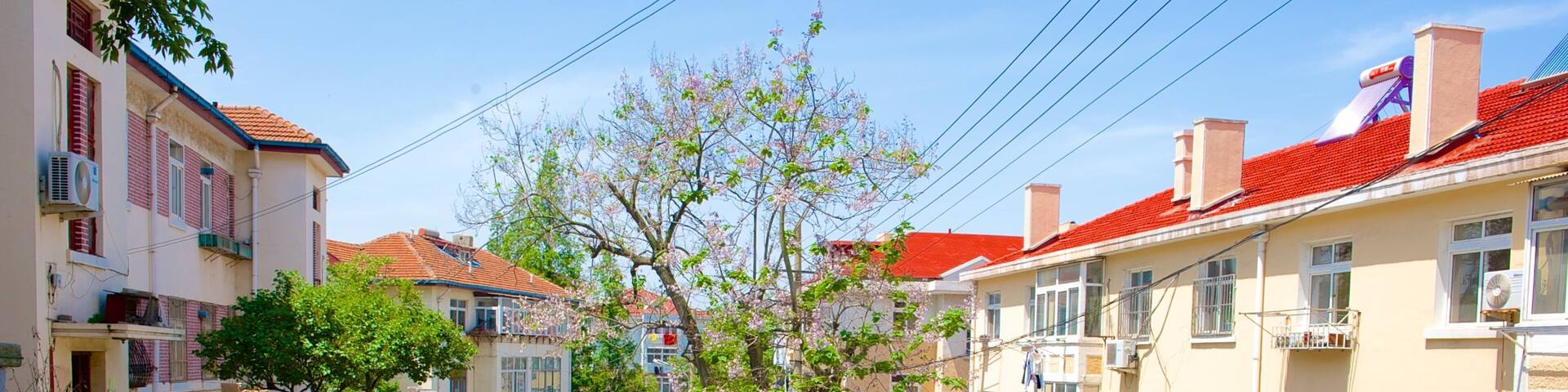 Qingdao featuring heritage architecture and a house