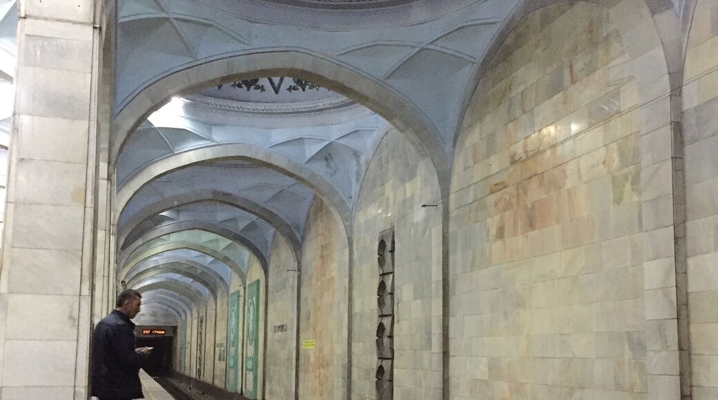 The metro system in Tashkent isn't very well known, but it is beautiful.