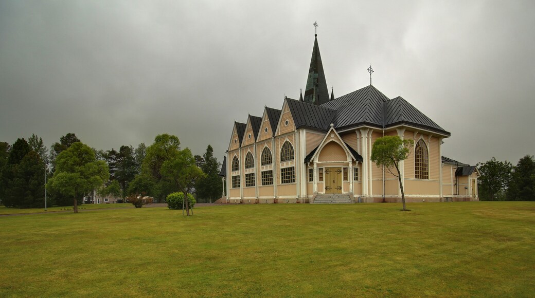 HDR image of Arvidsjaur church in Sweden