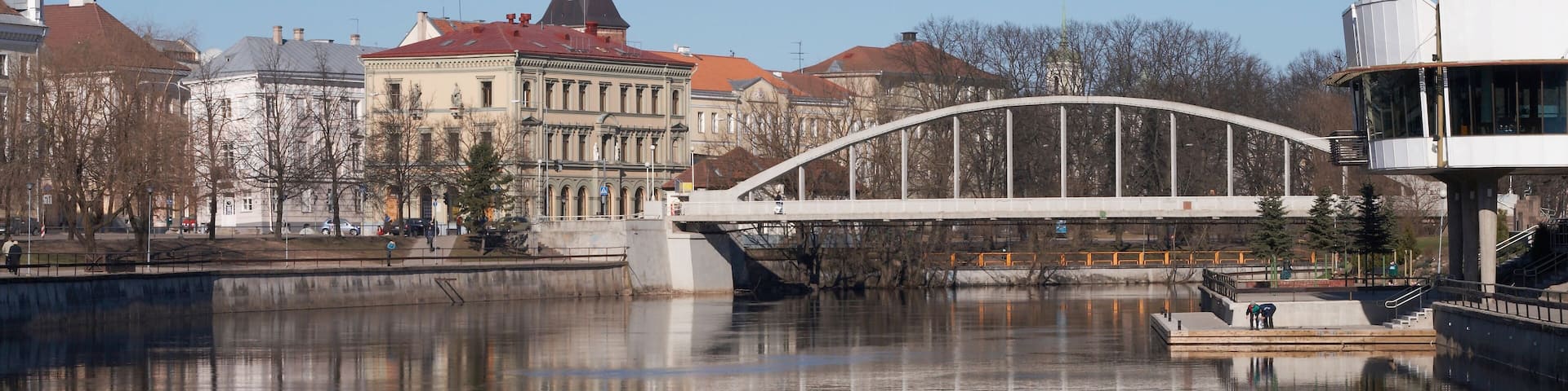 River Suur-Emajgi, Tartu, Estonia, early spring