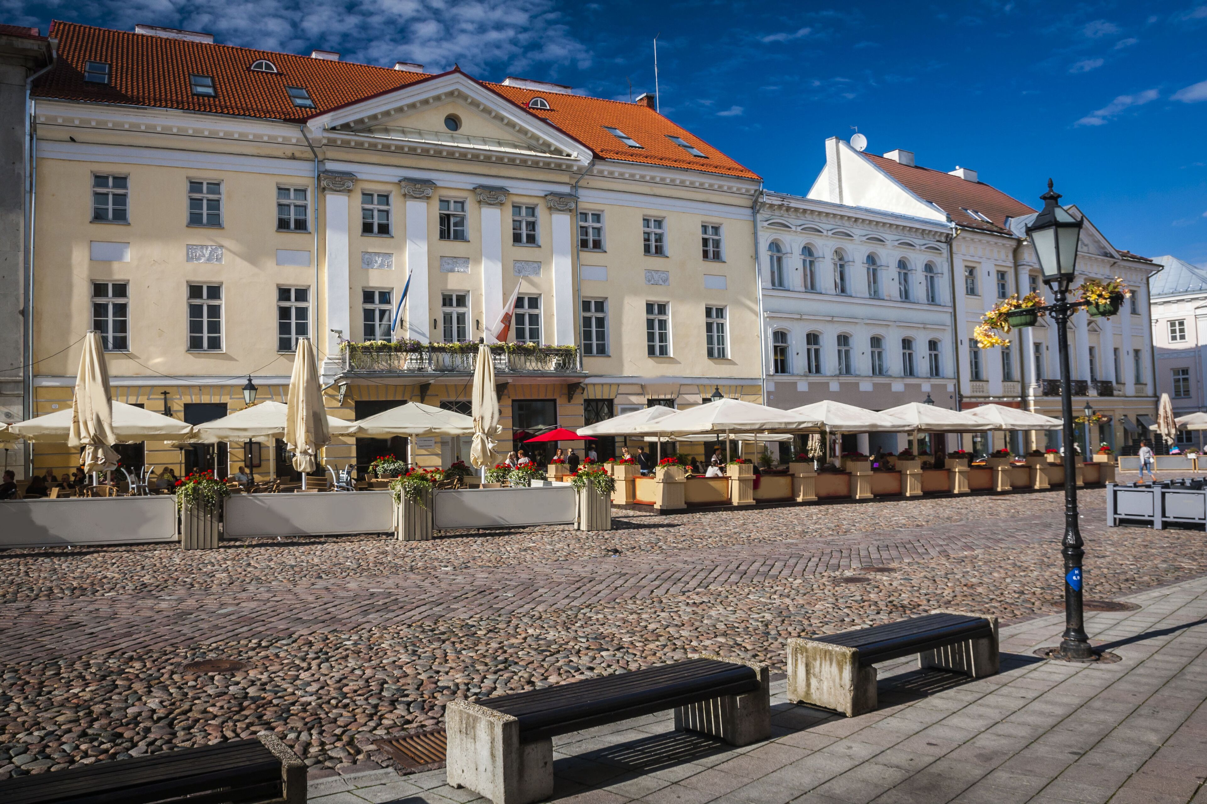 Amazing city centre of academic city Tartu, Estonia