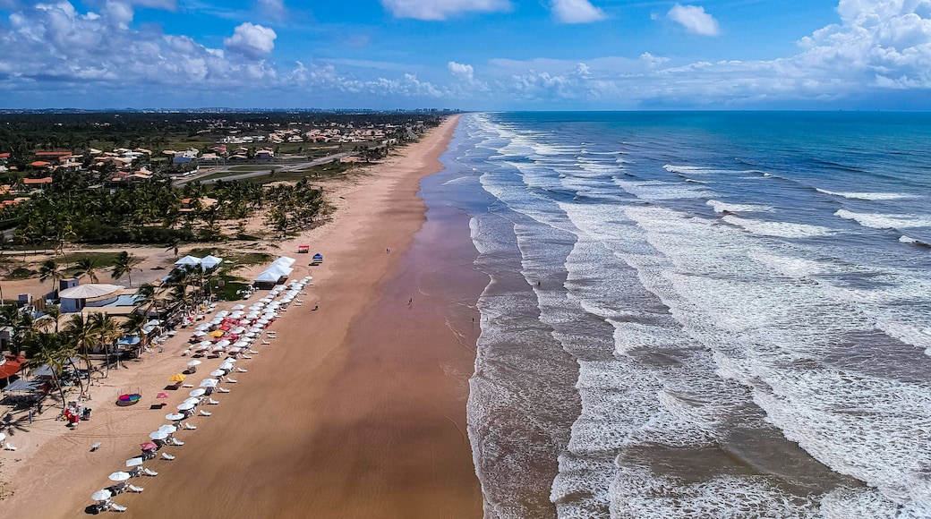 Vista aérea da praia do Refúgio em Aracaju