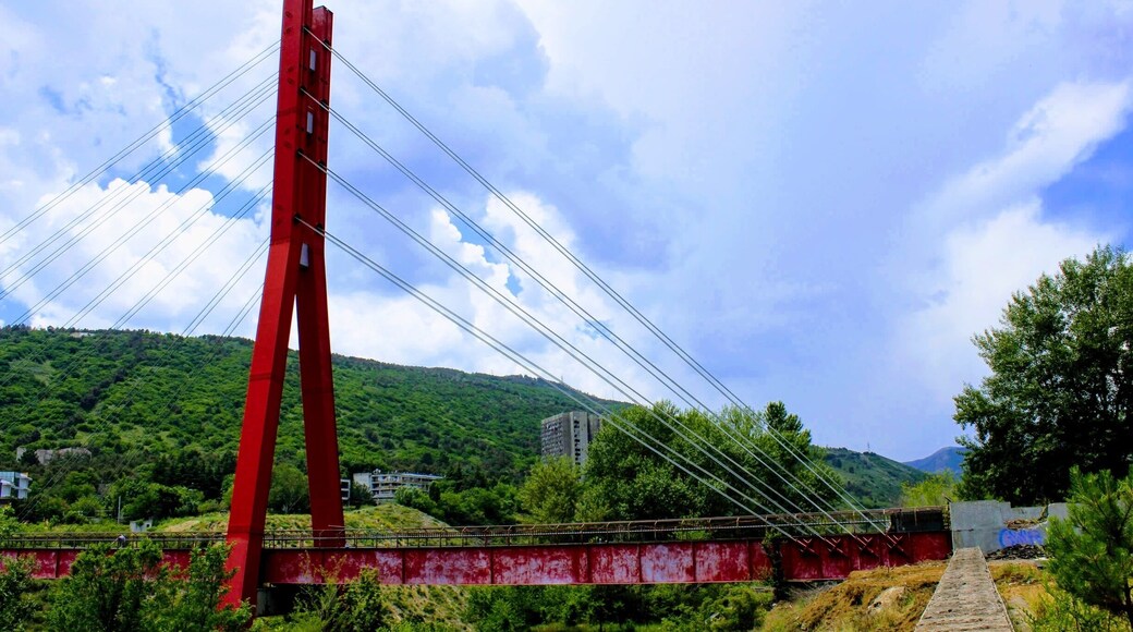 Pedestrian bridge in the Georgian capital of Tbilisi.