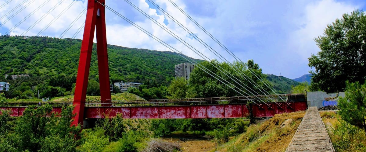 Pedestrian bridge in the Georgian capital of Tbilisi.