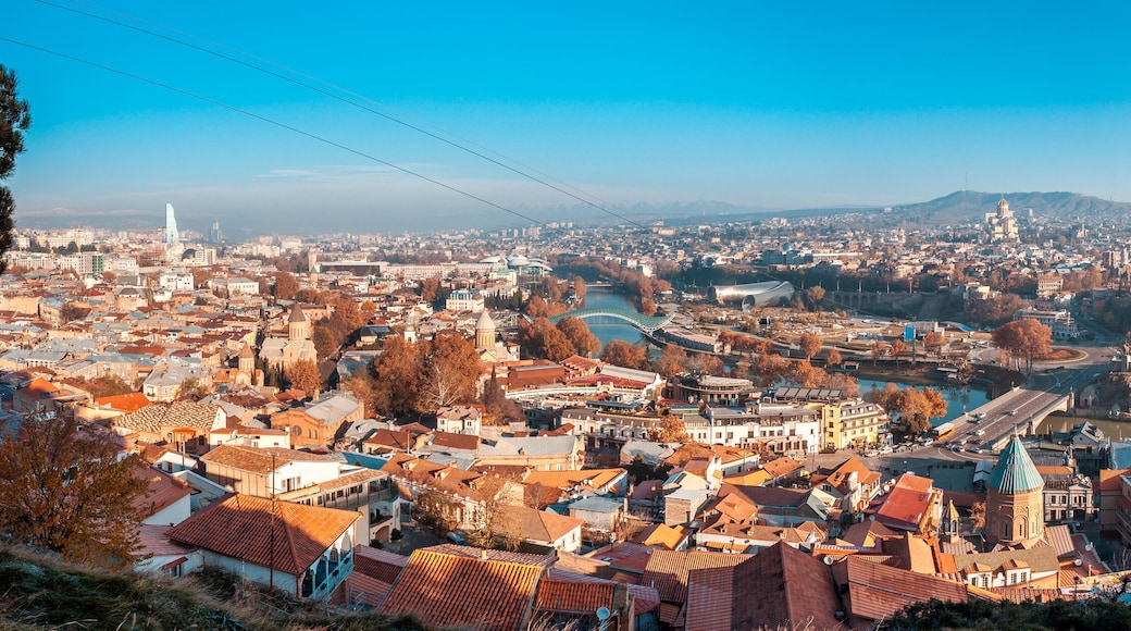 The Panoramic View Of Tbilisi, Georgia In autumn