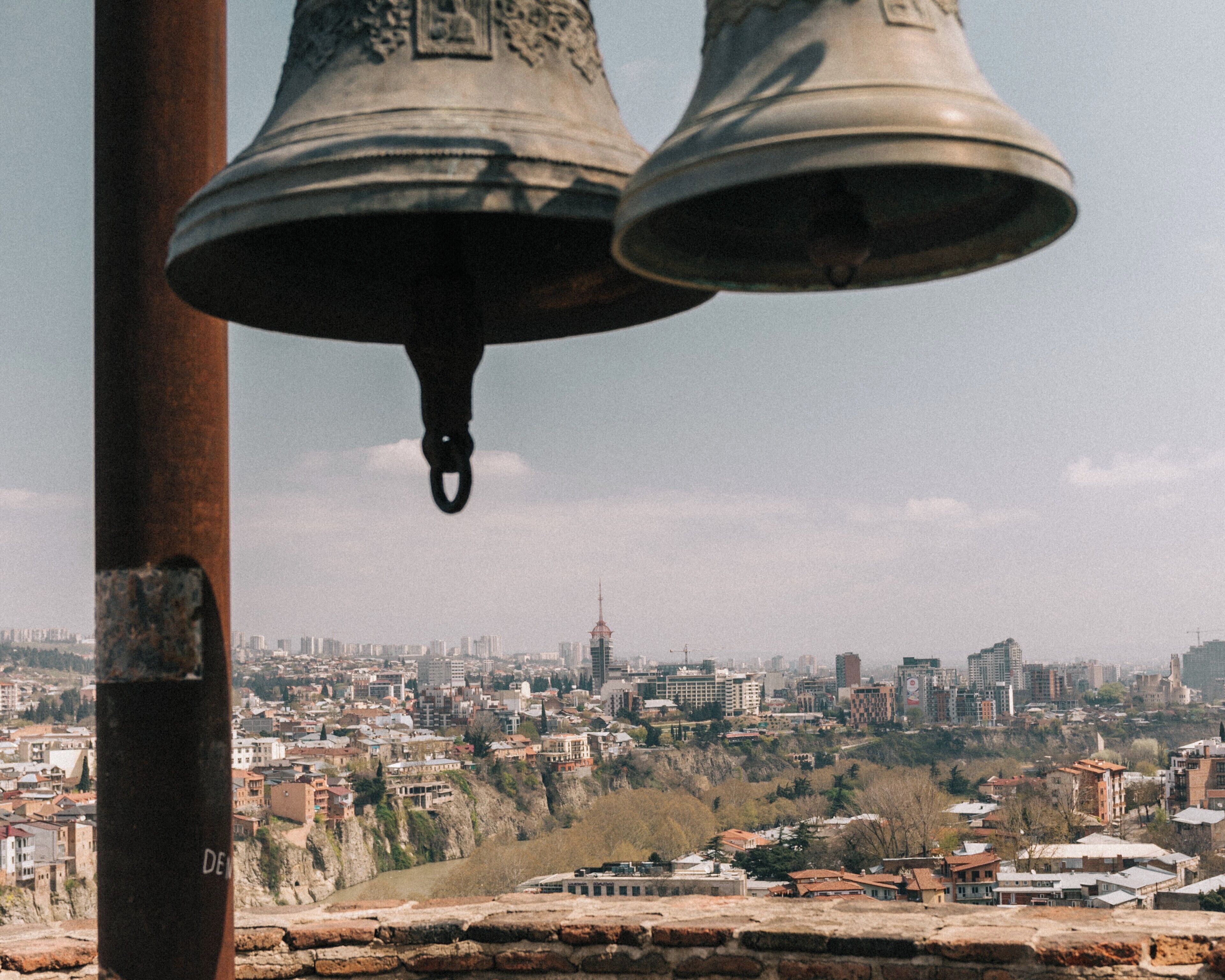 These bells can be found hanging on the walls of the Narikala Fortress in #Tbilisi! Go check them out and see what compositions you can come up with!