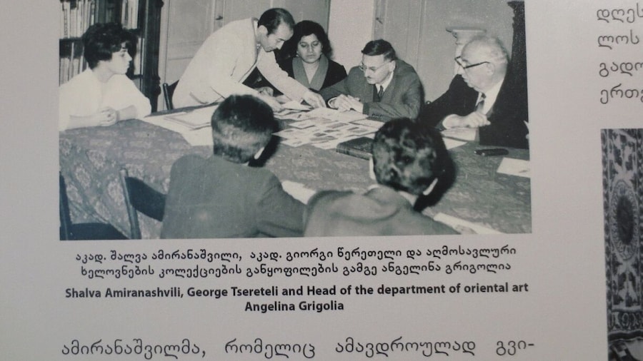 View from an exhibit inside of the Georgian National Museum in Tbilisi, Georgia.
"Oriental" art has long been popular in Georgia, especially the collection of Persian art.