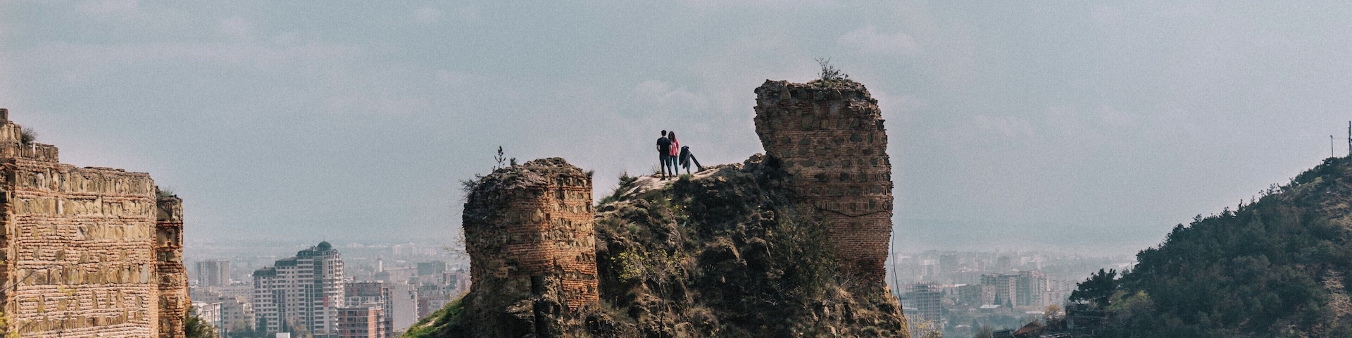 Take a sky lift in the center of Tbilisi to visit Narikala Fortress and check out some amazing views!