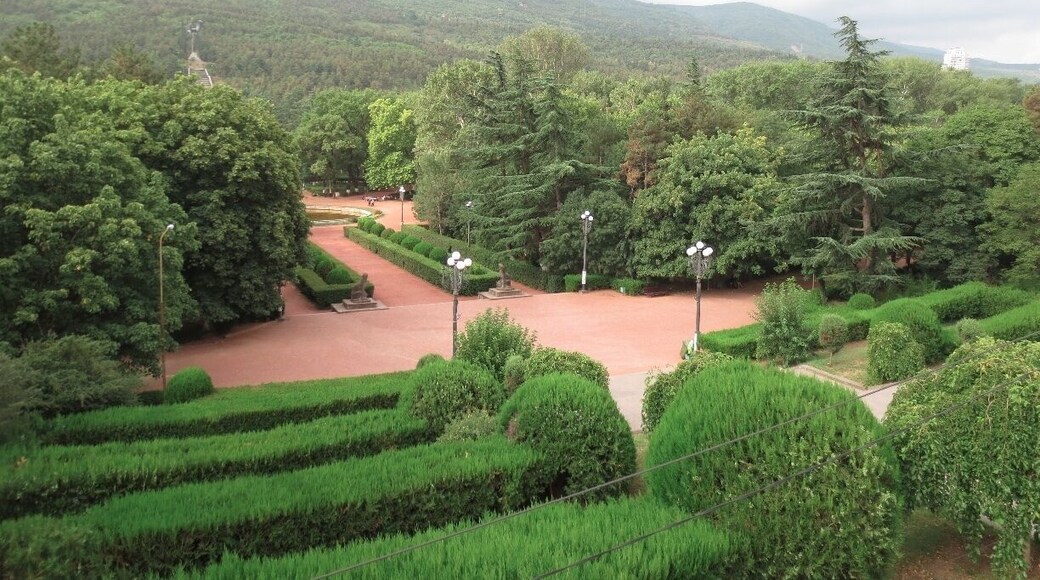 View of Vake Park, a park inside the city of Tbilisi.