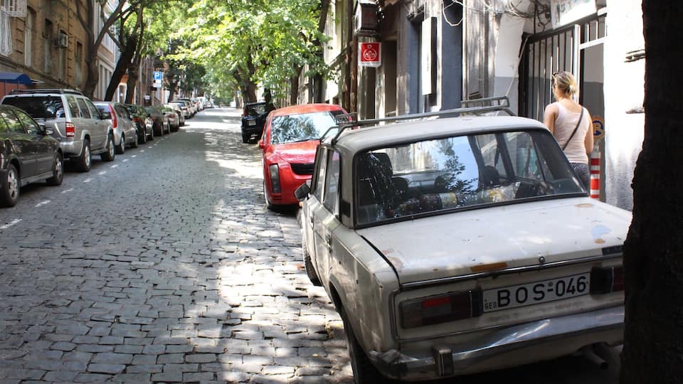 View from Simon Janashia Street in Tbilisi.