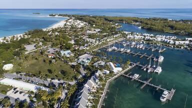 Treasure Cay Marina Aerial View 2
