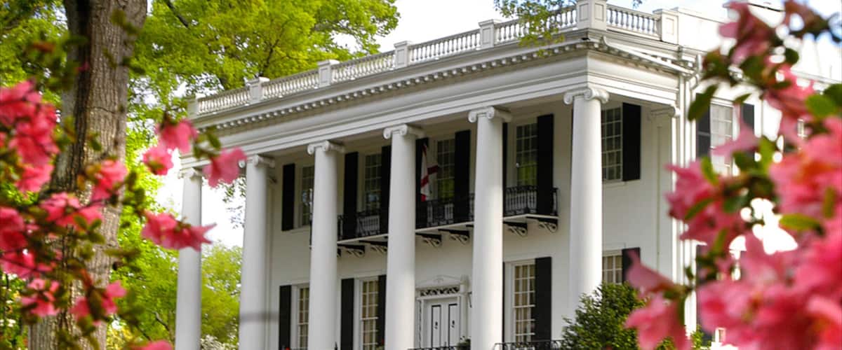 Tuscaloosa showing heritage architecture, flowers and a house