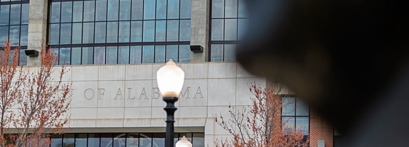 To the right of the Walk of Champions while approaching the visitor center and front entrance of Bryant-Denny Stadium, the storied coaches quietly remind us that success is not a matter of luck, but rather the culmination of years of dedication and determination.
