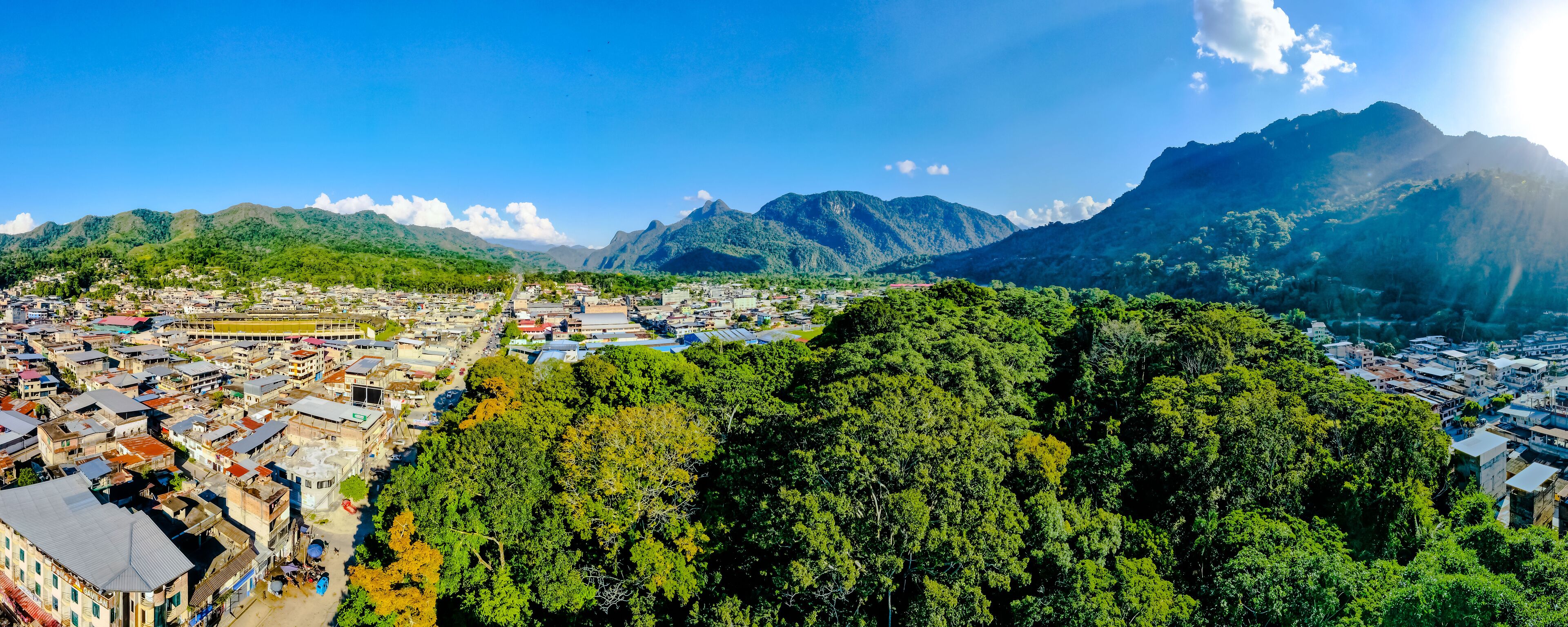 view of the mountains city of tingo maría - perú