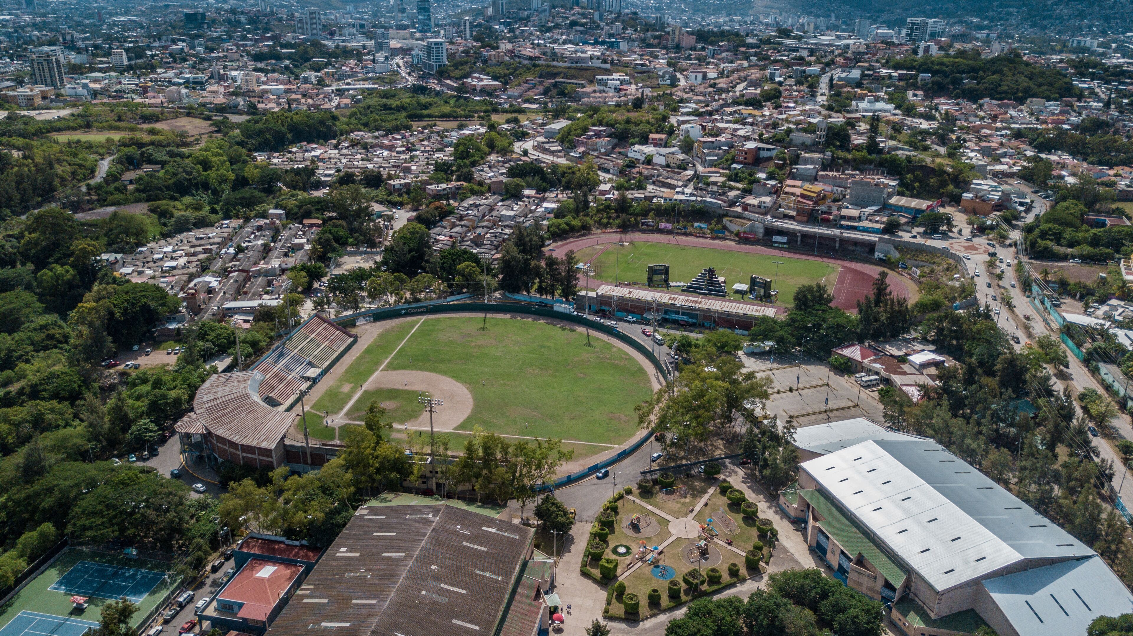 drone shot from tegucigalpa Honduras
