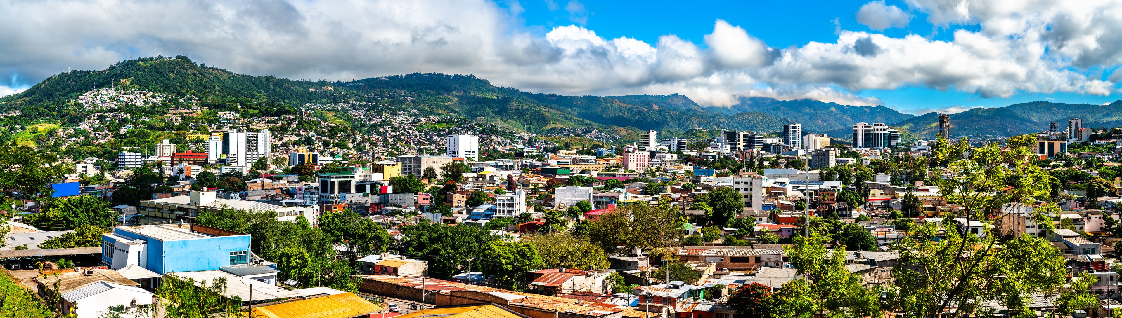 Skyline of Tegucigalpa, the Capital City of Honduras in Central America