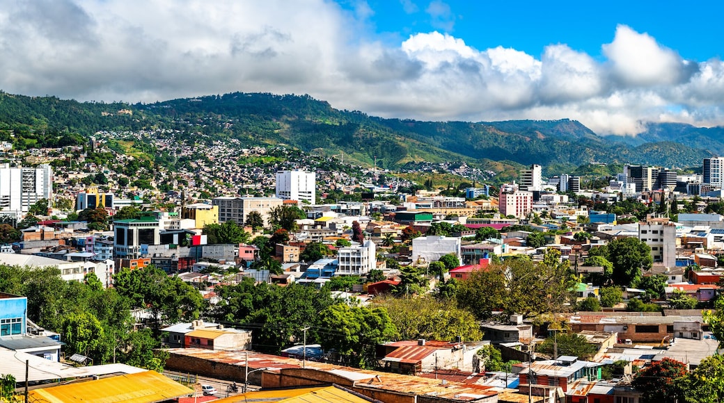 Skyline of Tegucigalpa, the Capital City of Honduras in Central America