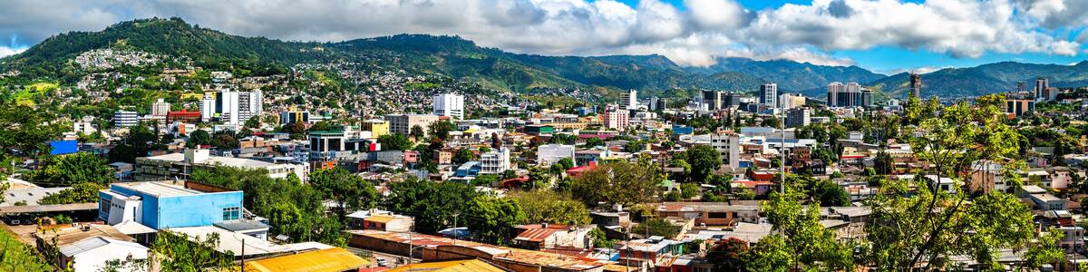 Skyline of Tegucigalpa, the Capital City of Honduras in Central America