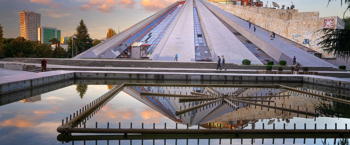 The Enver Hoxha Pyramid: Read my article here: https://www.alwayswanderlust.com/pyramid-of-tirana/