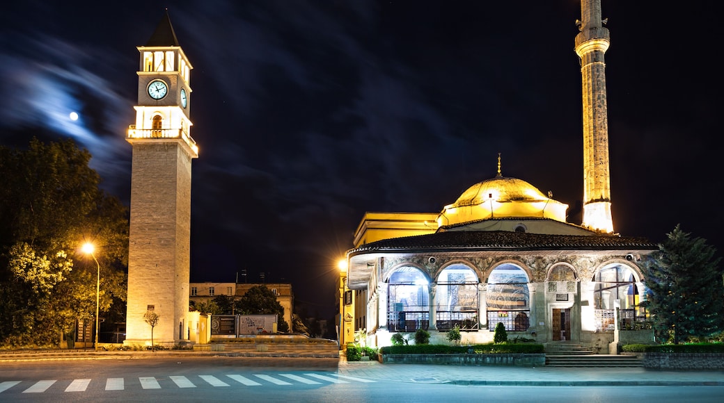 Clock Tower and Mosque in the center, Tirana, Albania